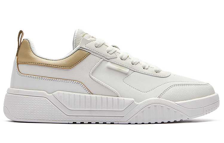 Order 鸿星尔克 复古休闲低帮 '白棕' 51122101057-004