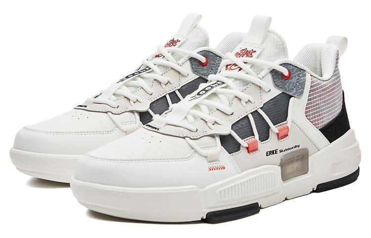 Lookbook 鸿星尔克 复古厚底低帮鞋 '白色' 51122201052-003