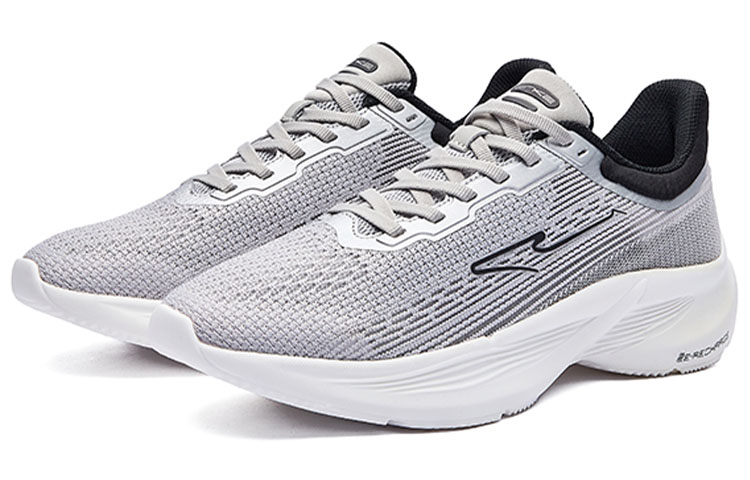 ERKE Hongxing Run Ace Knit Low 'Black' 圖 2