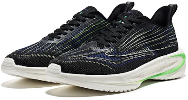 鴻星爾克 舒適 防滑耐磨透氣 低筒 跑步鞋 男款 黑藍綠 Order 鴻星爾克 舒適 防滑耐磨透氣 低筒 跑步鞋 男款 黑藍綠