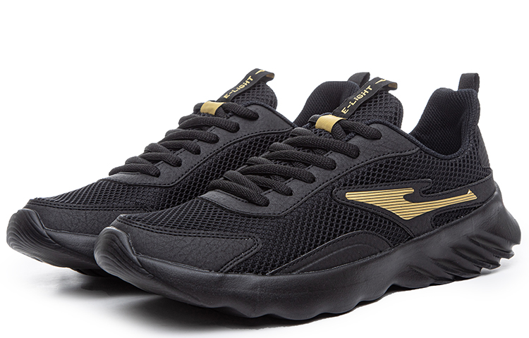 ERKE Hongxing Running Shoes Low 'Black Gold' 圖 3