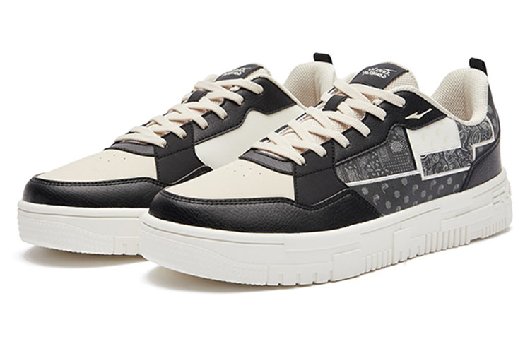 ERKE Hongxing Skate Low 'Cashew Flower Black White' 圖 2