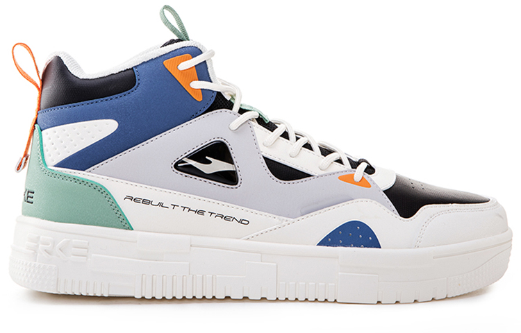 Order ERKE Hongxing Skate Mid 'Getah Putih Hitam Tulen' 11122301237-002