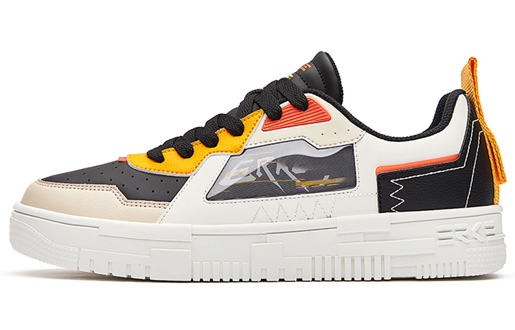 Buy 鸿星尔克 黑黄融合滑板鞋 51121301160-005