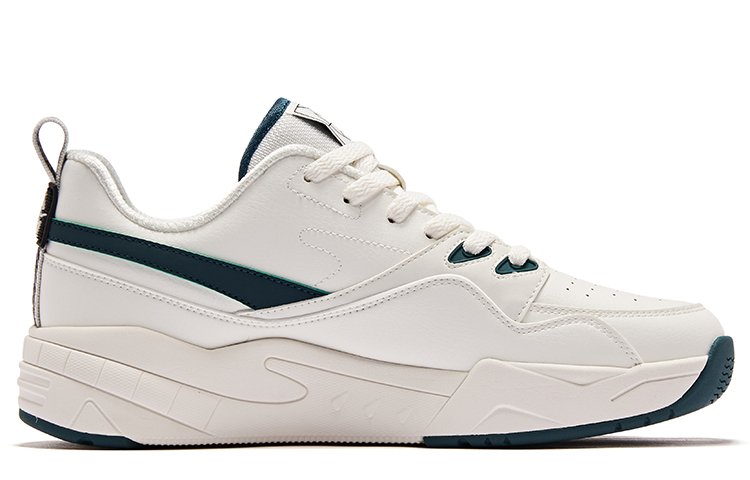 Order 鸿星尔克白绿低帮滑板鞋 51123301282-003