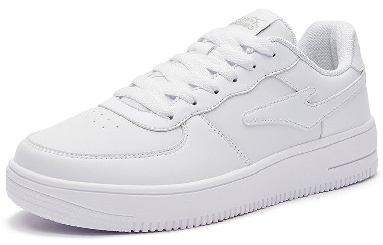 Lookbook ERKE Hongxing Kasut Skate Rendah 'Putih Perak' 51122301414-002