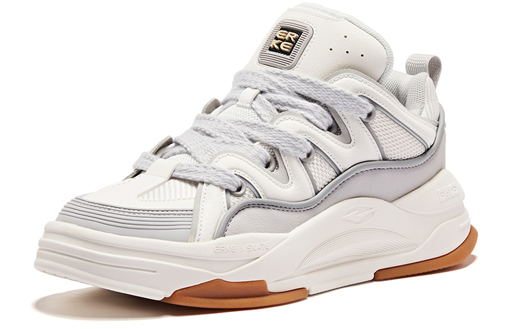 ERKE Hongxing Skate Shoes Low 'White Grey' 圖 3
