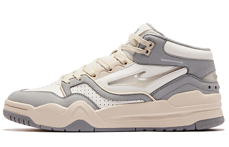 ERKE Hongxing Skateboard Mid 'Micro Crystal White Recycle Grey'