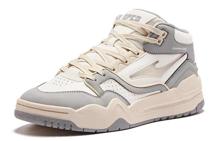 ERKE Hongxing Skateboard Mid 'Micro Crystal White Recycle Grey' 圖 3