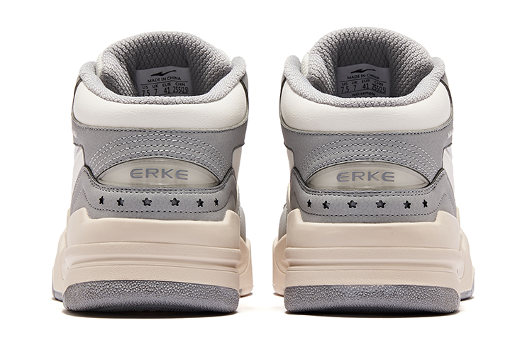 ERKE Hongxing Skateboard Mid 'Micro Crystal White Recycle Grey' 圖 4
