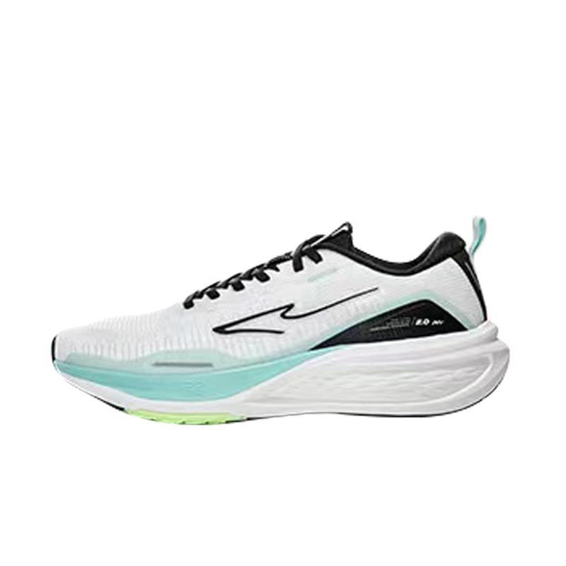 Erke HyperBounce Low-Top Running Shoes White Bubble Green Lightweight Breathable 11124303046 Micro-crystalline White / Bubble Green