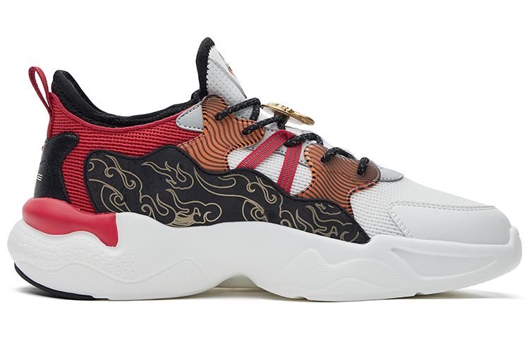 Order ERKE King of Glory x Hongxing Kasut Ayah 'Putih Merah' 51122102356-001