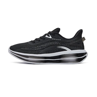 ERKE Knit Low-Top Running Shoes 'Black White'