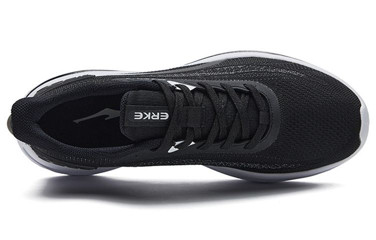 ERKE Knit Low-Top Running Shoes 'Black White' 圖 3