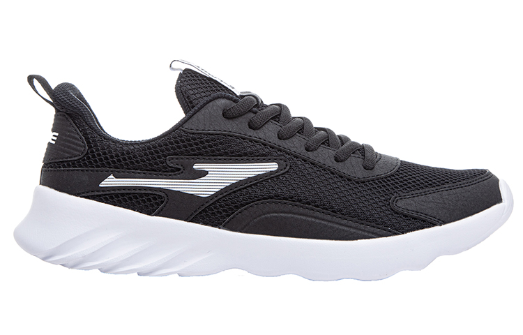 ERKE Lightweight Low-top Running Shoes 'Black White' 圖 2