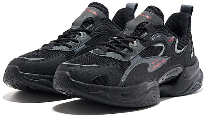 ERKE Sepatu Lari Ringan Rendah 'Hitam' 11122220069-004 Lookbook ERKE Sepatu Lari Ringan Rendah 'Hitam' 11122220069-004