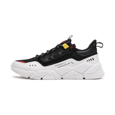 ERKE Low Top Running Shoes 'Black White'