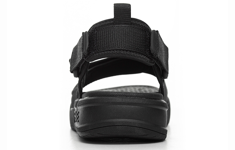 ERKE Magic Tape Sandals 'Solid Black' 圖 5