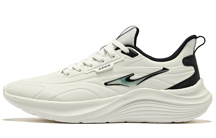 ERKE Meteor Lightweight Breathable Running Shoes Men’s White/Black 51124303233-001