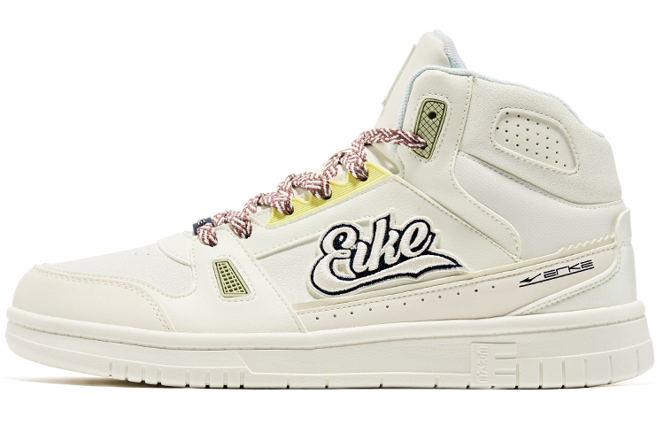 ERKE Peak High-Top Sneaker 'Egret White Spirulina Green' 91122301438-002