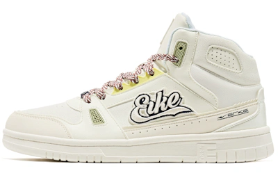 ERKE Peak High-Top Sneaker 'Egret White Spirulina Green'