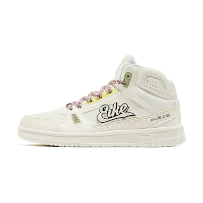 ERKE Peak High-Top Sneaker 'Egret White Spirulina Green'