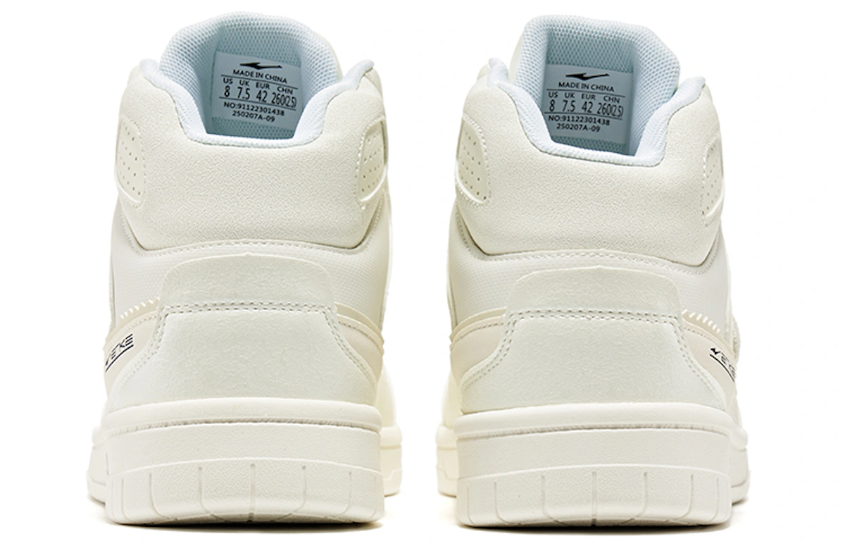 ERKE Peak High-Top Sneaker 'Egret White Spirulina Green'