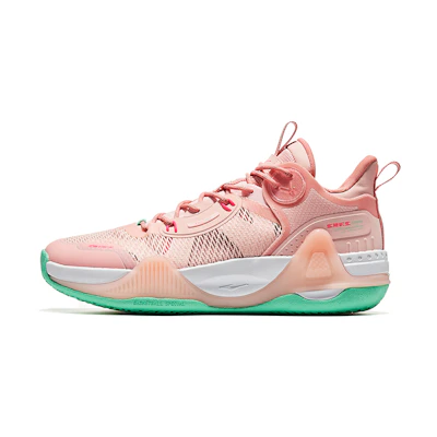 ERKE Peak Low-Top Basketball 'Apricot Pink Neon Sun'