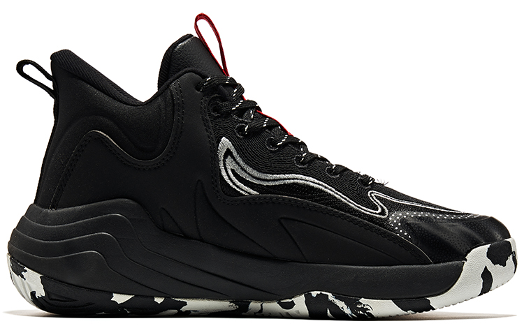 Order ERKE Kasut Bola Keranjang Penyerap Kejut Anti-Gelincir Tahan Lama 'Hitam Kelabu' 11122304287-002