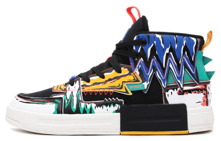 ERKE Qi Dan Series α-flex 'Korean Casual Black/Vintage Yellow'