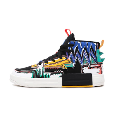 ERKE Qi Dan Series α-flex 'Korean Casual Black/Vintage Yellow'