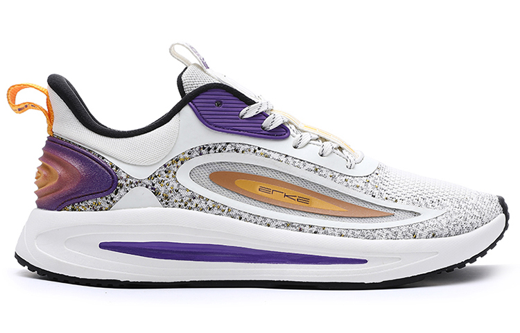 ERKE Qidan Series α-flex Pro 'White Purple Yellow' 圖 2