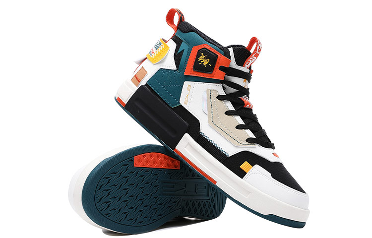 ERKE Qiduan 'White Green High-Top' 圖 3