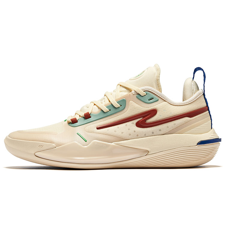 Erke Qixi Low-Top Basketball Shoes Milk Tea Colorway Performance Guards. 51124304172-003