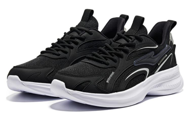 Lookbook ERKE Running Shoes Low 'Black Silver' 51123103188-004