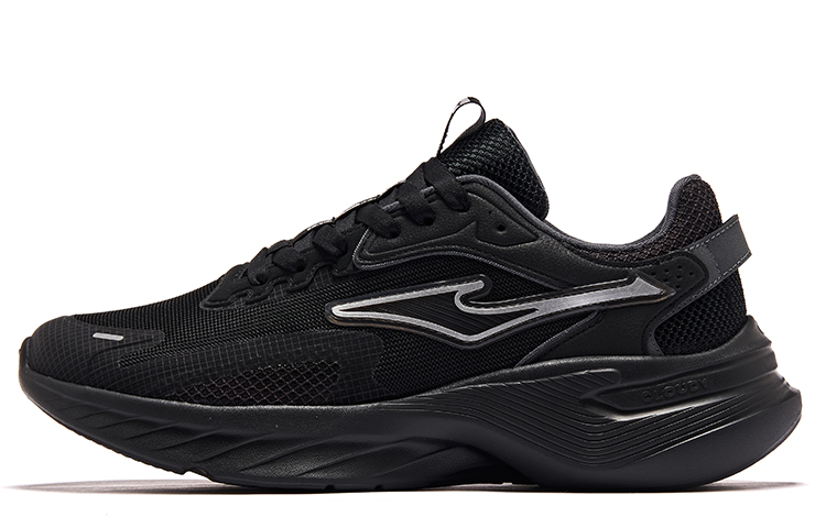 ERKE Running Shoes Low 'Black Silver'