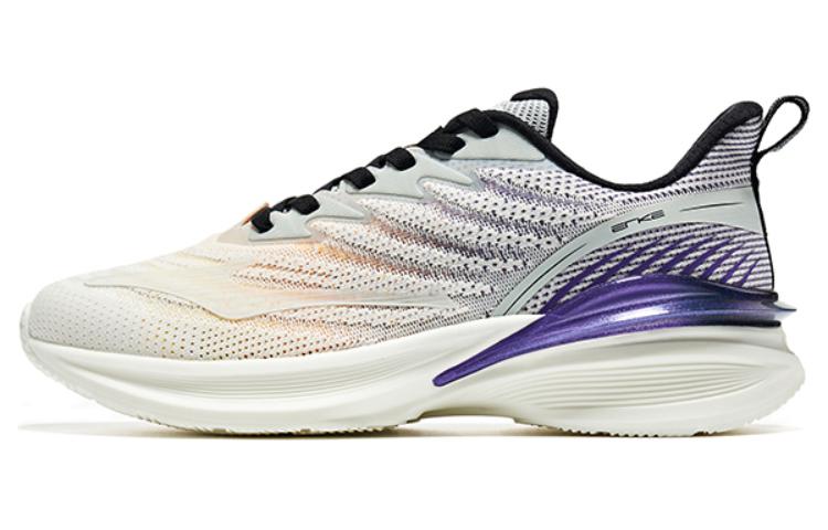 Buy 鴻星爾克 舒適 減震防滑 低幫 跑步鞋 男款 灰紫色