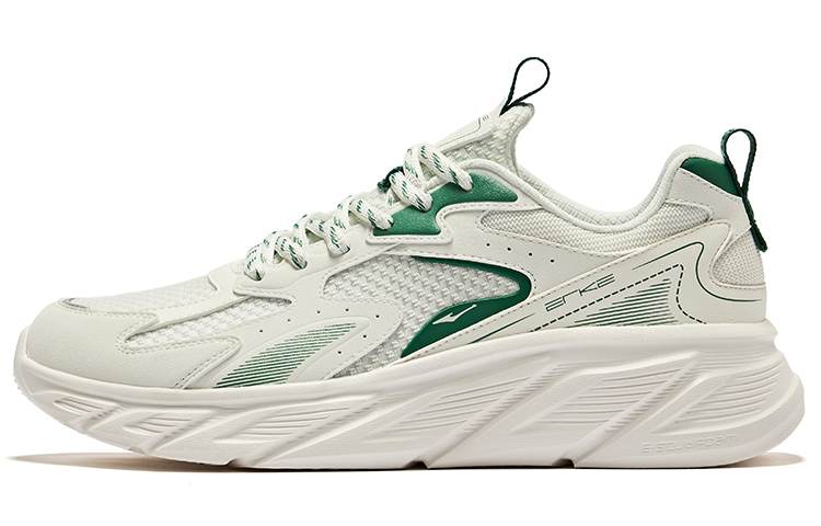 ERKE Running Shoes Low 'Micro Crystal White Navy Green'