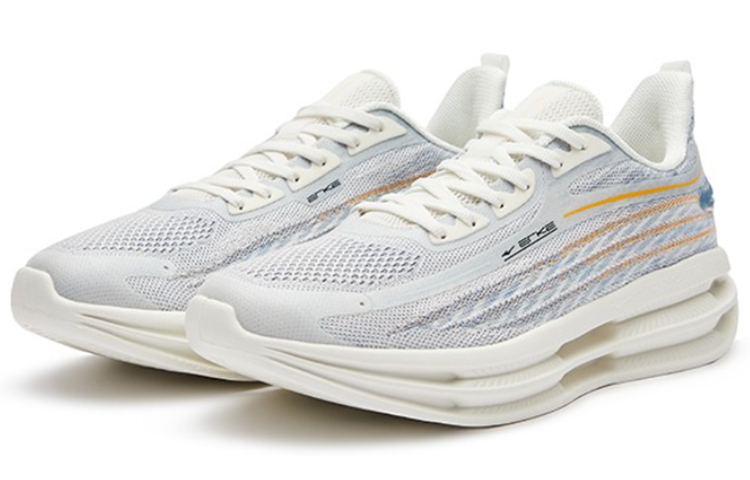 Order 鸿星尔克 舒適軟底 低幫 跑步鞋 男款 白藍