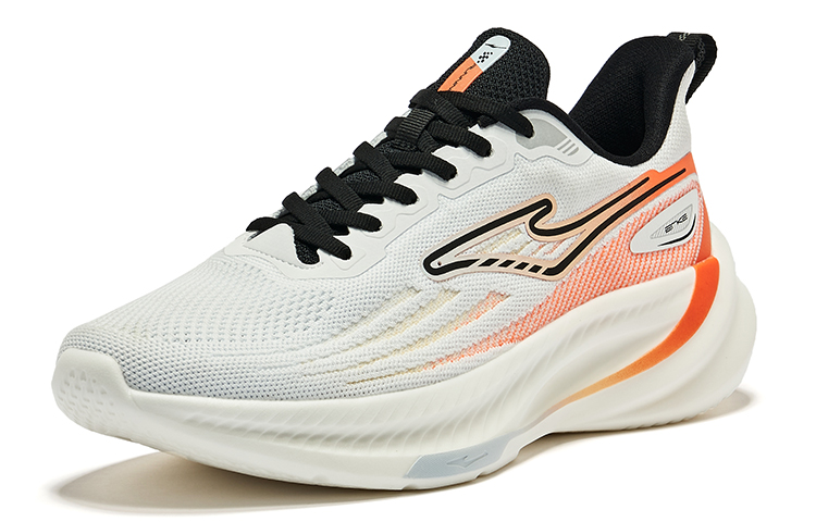 Lookbook 鸿星尔克 跑鞋 低帮 '白色荧光橙' 51123403145-002