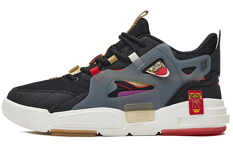 ERKE Skate Low 'Black Red'