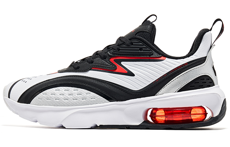 ERKE Super Suspension Air Cushion Running Shoe 'Black White' 11121420406-003