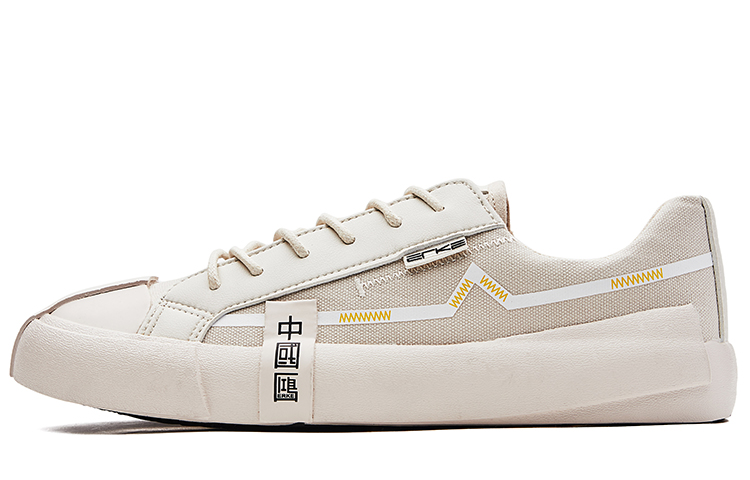 ERKE White 'China Hong Casual Low-Top Canvas'