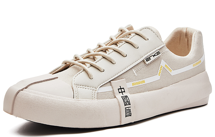 ERKE White 'China Hong Casual Low-Top Canvas' 圖 3