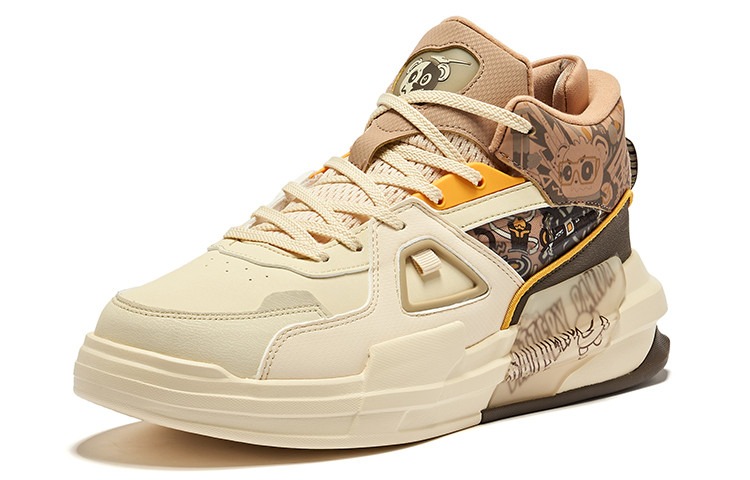 ERKE Xtep Battery Panda High 'Beige Brown' 圖 3