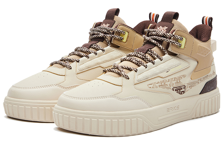 Order ERKE XTEP Kanvas Tinggi 'Warm Linen' 51122301427-405