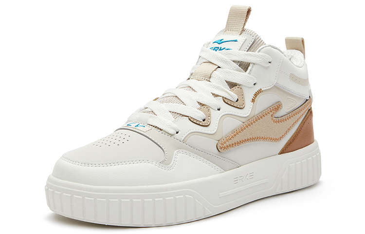 ERKE Xtep Canvas Mid 'White Warm Linen' 圖 3