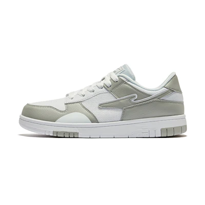 ERKE Xtep CMFT Breathable Low-Top Skate Shoes 'Pure White Light Grey'