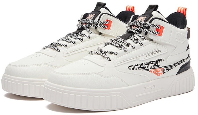 ERKE XTEP Conqueror High-Top 'Putih Gading dengan Kapas' 51122321450-003 Order ERKE XTEP Conqueror High-Top 'Putih Gading dengan Kapas' 51122321450-003