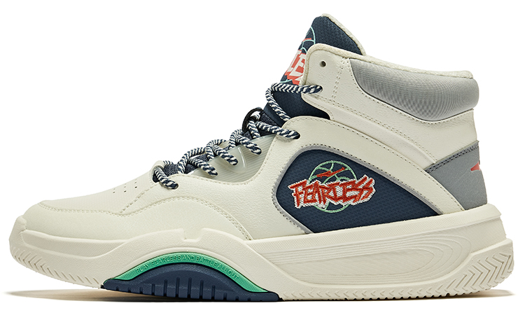 ERKE Xtep Control Hi 'White Grey Dark Blue Colorblock' 51123401215-003